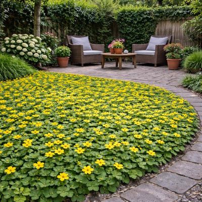 COVERGREEN® Waldsteinia Ternata bodembedekker plantenmat (38 x 57 cm)